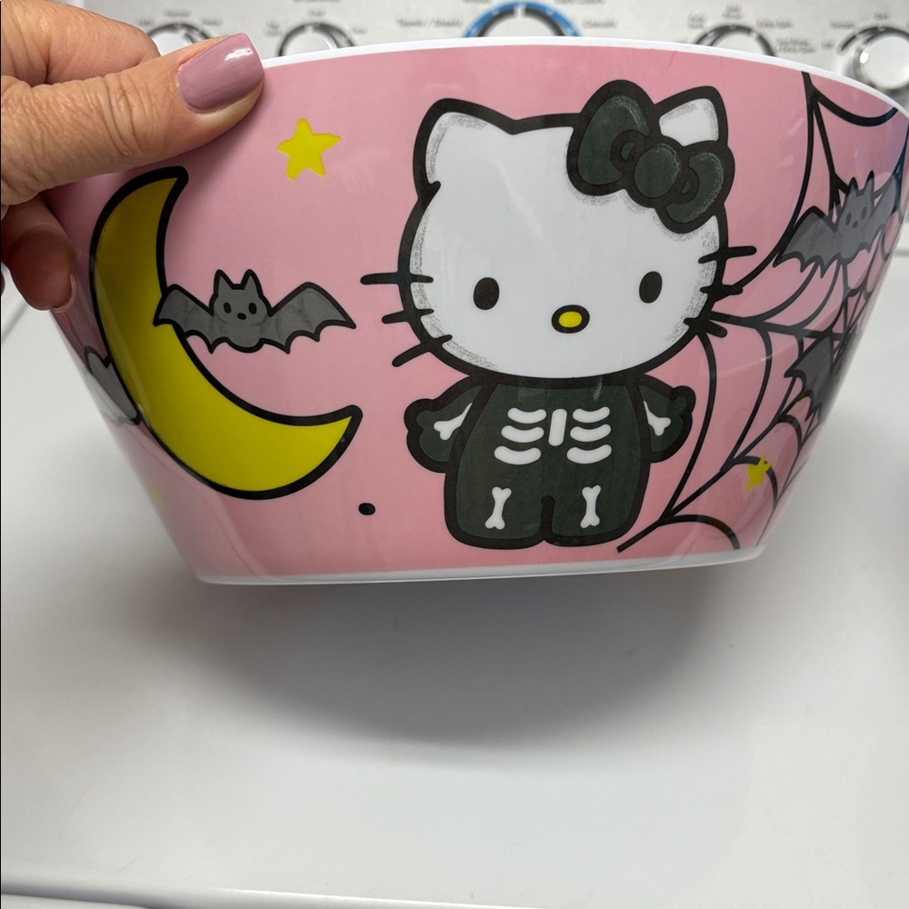 Hello Kitty Large Melamine PINK Halloween Candy Bowl